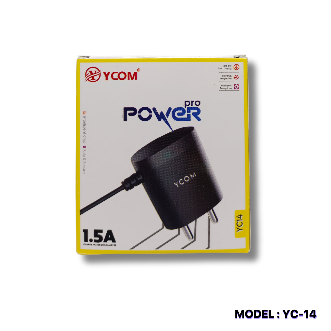 YCOM 1.5A JIO CHARGER 