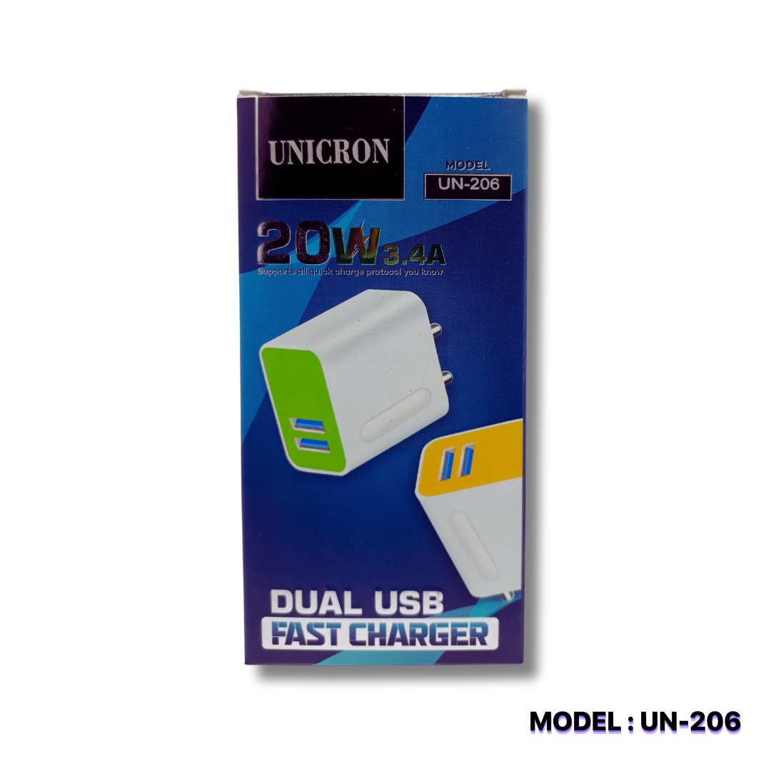 UNICORN 20W DUAL USB CHARGER